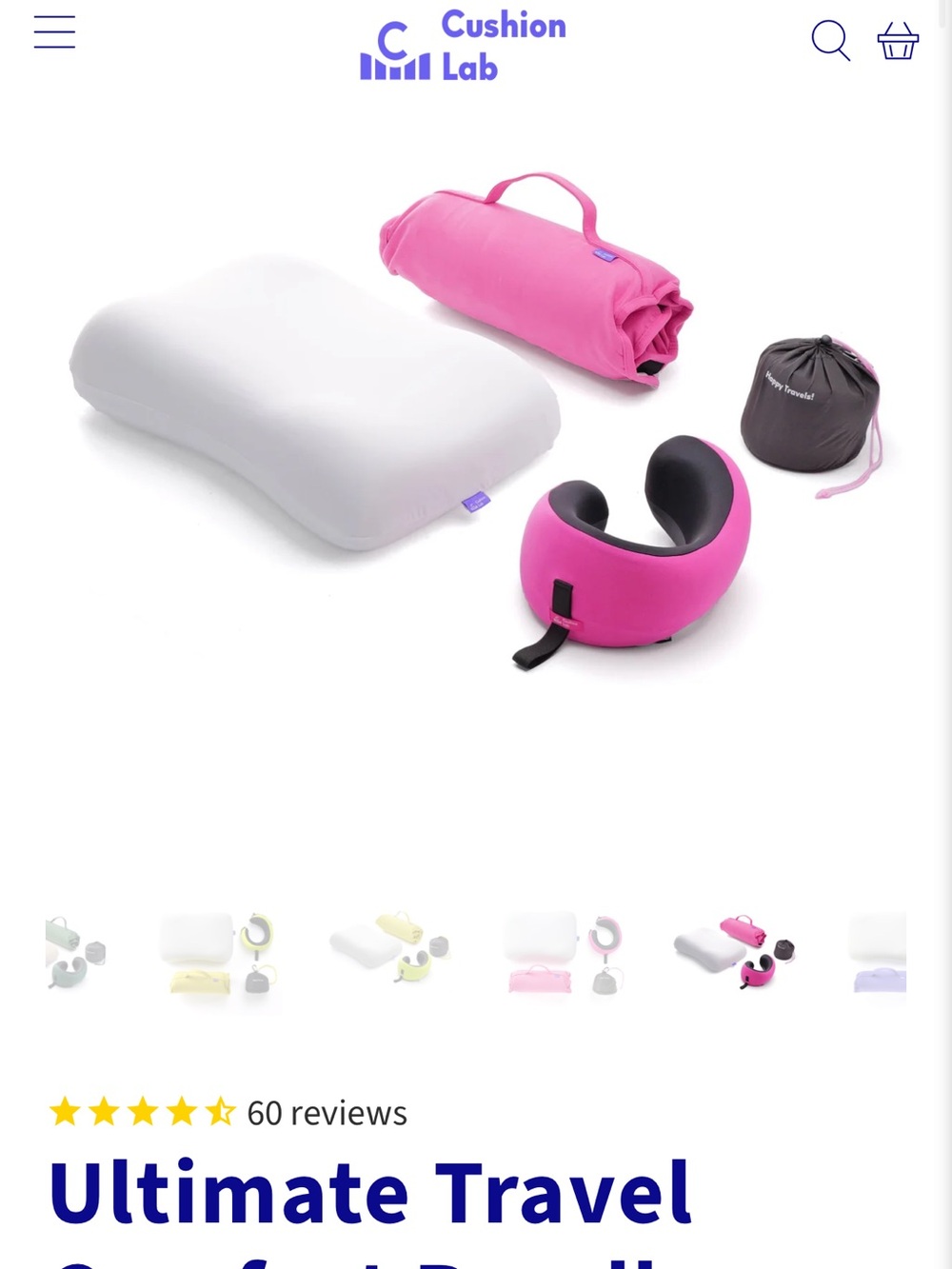Cushion Lab Travel Pillow Set